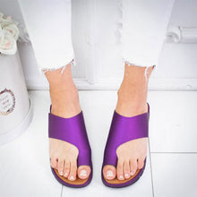 Load image into Gallery viewer, Women's solid color toe sandals
